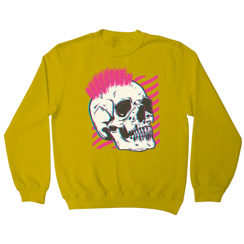 Punk skull glitch sweatshirt - Graphic Gear