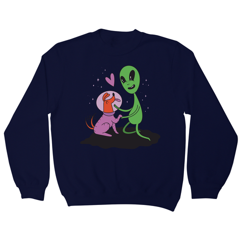 Alien dog sweatshirt - Graphic Gear