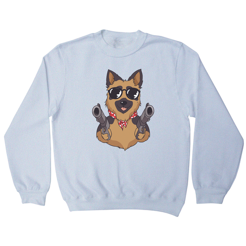 German shepherd guns sweatshirt - Graphic Gear