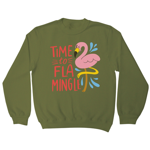 Time to fla mingle sweatshirt - Graphic Gear