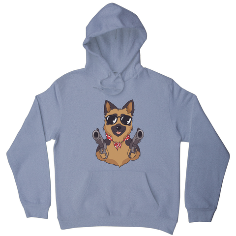 German shepherd guns hoodie - Graphic Gear