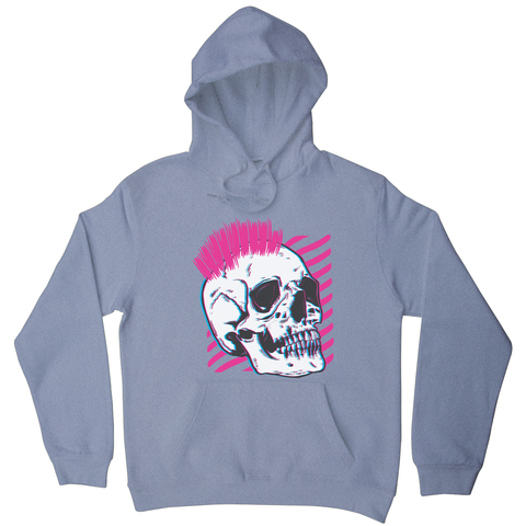 Punk skull glitch hoodie - Graphic Gear