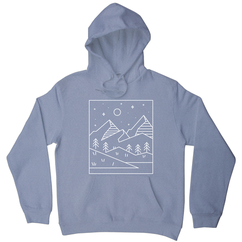Geometric landscape hoodie - Graphic Gear