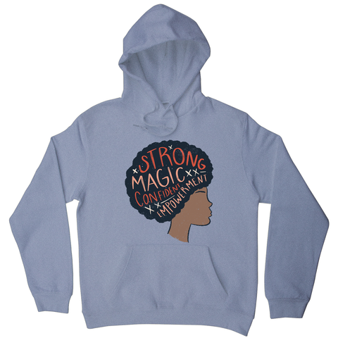 Proud afro woman quote hoodie - Graphic Gear