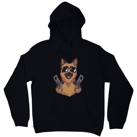 German shepherd guns hoodie - Graphic Gear