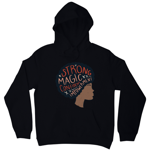 Proud afro woman quote hoodie - Graphic Gear