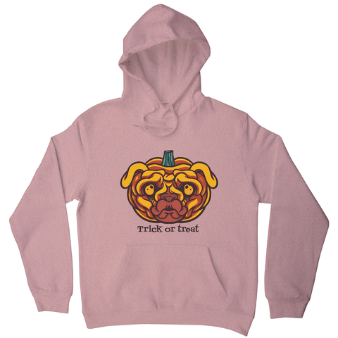 Pug pumpkin hoodie - Graphic Gear