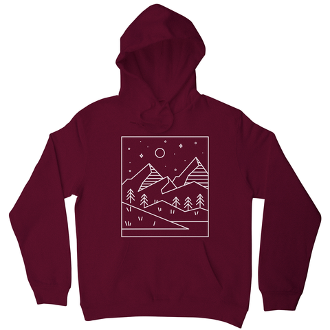 Geometric landscape hoodie - Graphic Gear