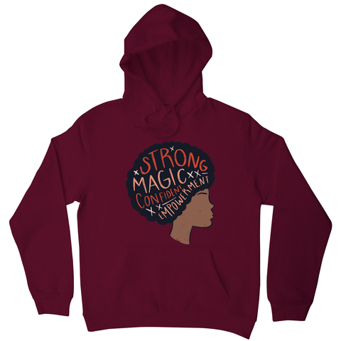 Proud afro woman quote hoodie - Graphic Gear