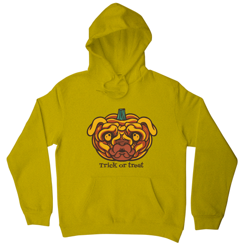 Pug pumpkin hoodie - Graphic Gear