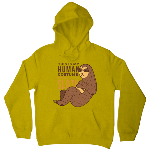 Human sloth quote hoodie - Graphic Gear