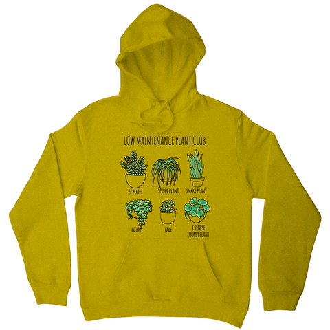 Low maintenance plants hoodie - Graphic Gear