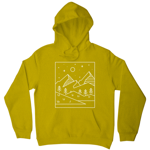 Geometric landscape hoodie - Graphic Gear