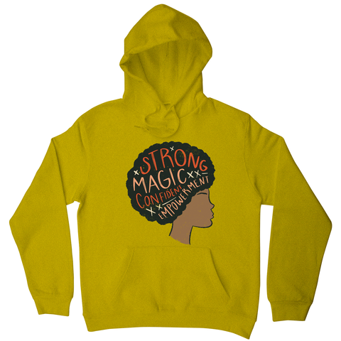 Proud afro woman quote hoodie - Graphic Gear