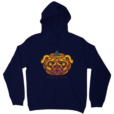 Pug pumpkin hoodie - Graphic Gear