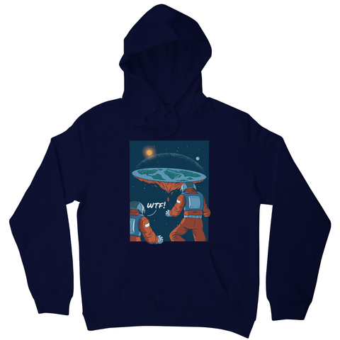 Flat earth astronauts hoodie - Graphic Gear