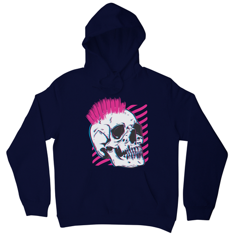 Punk skull glitch hoodie - Graphic Gear