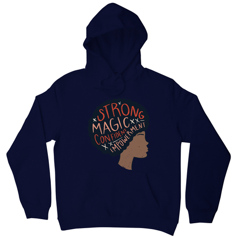 Proud afro woman quote hoodie - Graphic Gear