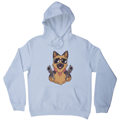 German shepherd guns hoodie - Graphic Gear