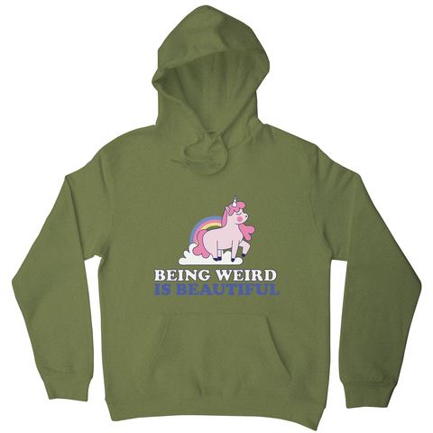 Being weird unicorn hoodie - Graphic Gear