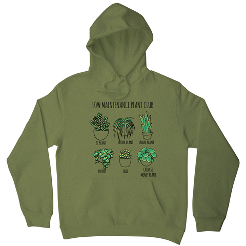 Low maintenance plants hoodie - Graphic Gear