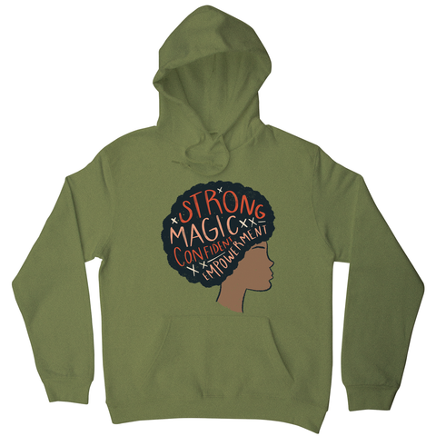 Proud afro woman quote hoodie - Graphic Gear
