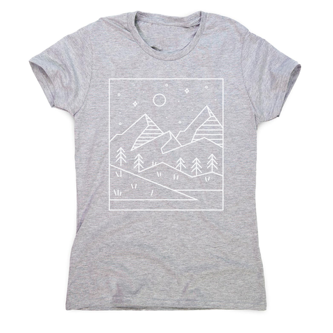 Geometric landscape women's t-shirt - Graphic Gear