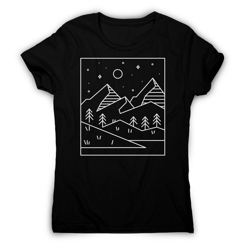 Geometric landscape women's t-shirt - Graphic Gear