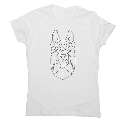 German shepherd polygonal women's t-shirt - Graphic Gear