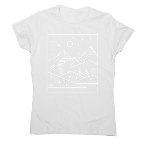 Geometric landscape women's t-shirt - Graphic Gear