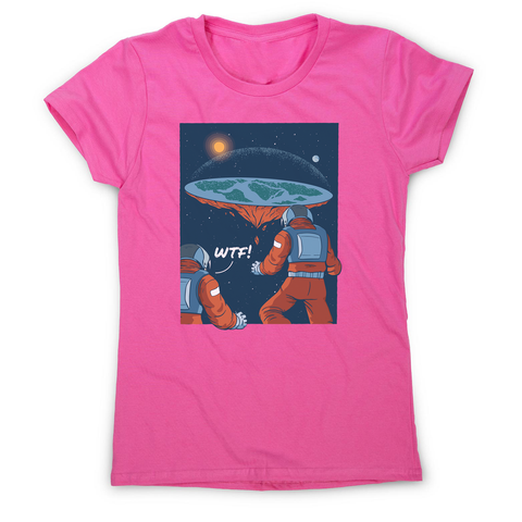 Flat earth astronauts women's t-shirt - Graphic Gear