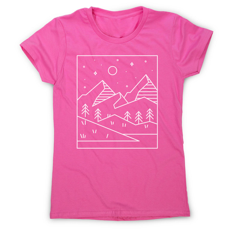 Geometric landscape women's t-shirt - Graphic Gear