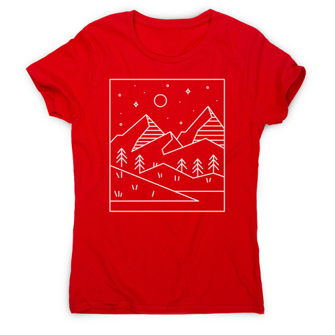 Geometric landscape women's t-shirt - Graphic Gear