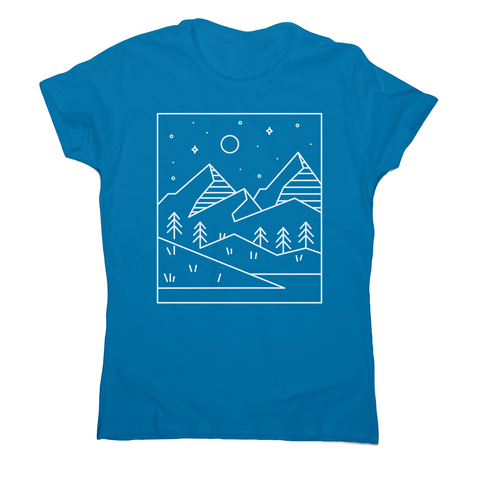 Geometric landscape women's t-shirt - Graphic Gear