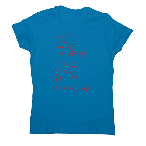 Physics formula women's t-shirt - Graphic Gear