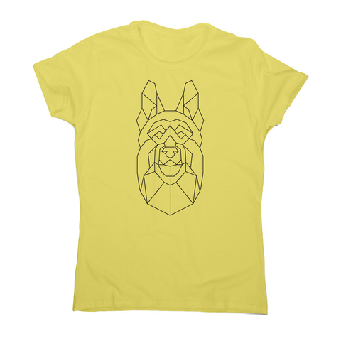 German shepherd polygonal women's t-shirt - Graphic Gear