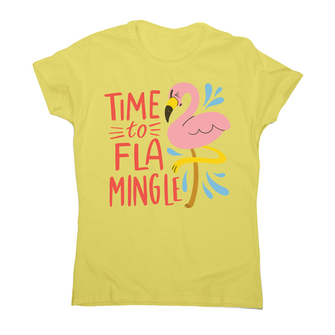 Time to fla mingle women's t-shirt - Graphic Gear