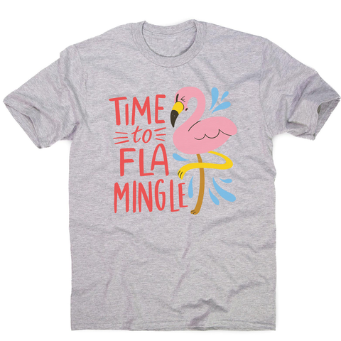 Time to fla mingle men's t-shirt - Graphic Gear
