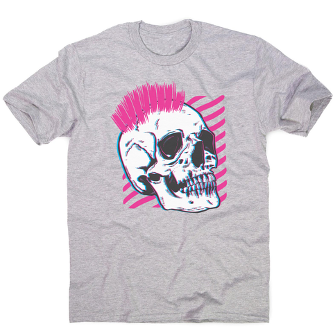 Punk skull glitch men's t-shirt - Graphic Gear