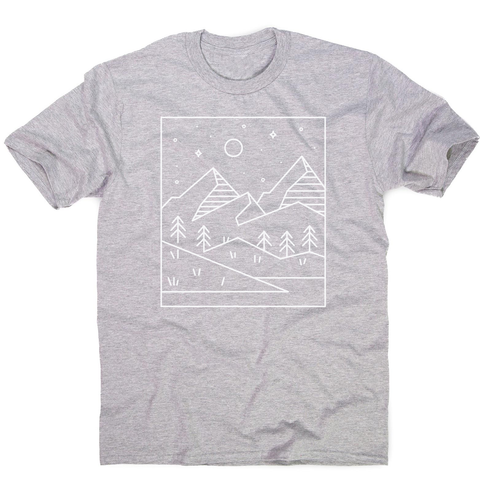 Geometric landscape men's t-shirt - Graphic Gear