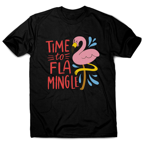 Time to fla mingle men's t-shirt - Graphic Gear