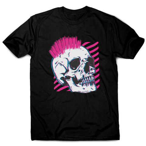 Punk skull glitch men's t-shirt - Graphic Gear