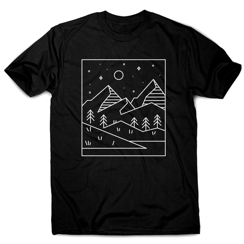 Geometric landscape men's t-shirt - Graphic Gear