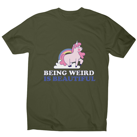 Being weird unicorn men's t-shirt - Graphic Gear