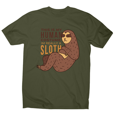 Human sloth quote men's t-shirt - Graphic Gear