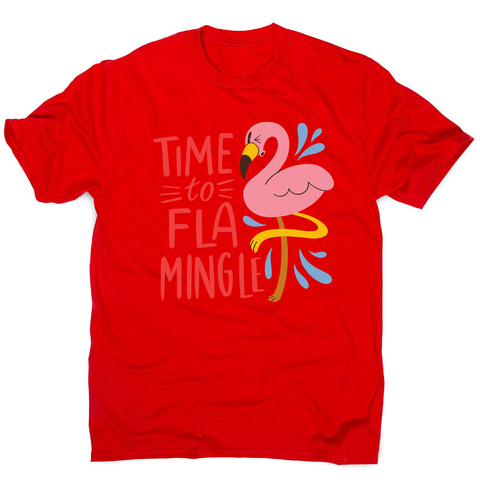 Time to fla mingle men's t-shirt - Graphic Gear
