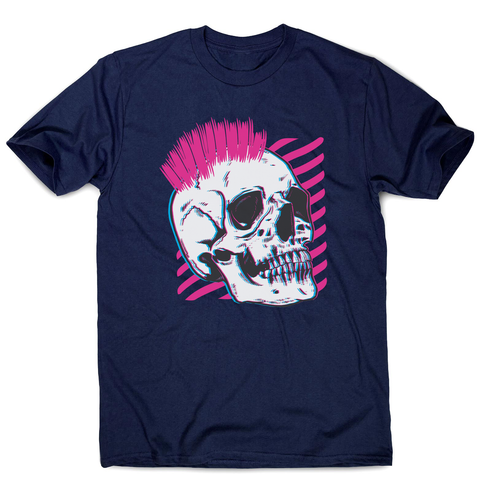 Punk skull glitch men's t-shirt - Graphic Gear