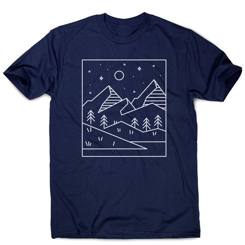 Geometric landscape men's t-shirt - Graphic Gear