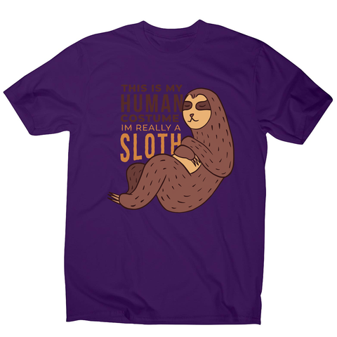 Human sloth quote men's t-shirt - Graphic Gear