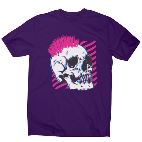 Punk skull glitch men's t-shirt - Graphic Gear